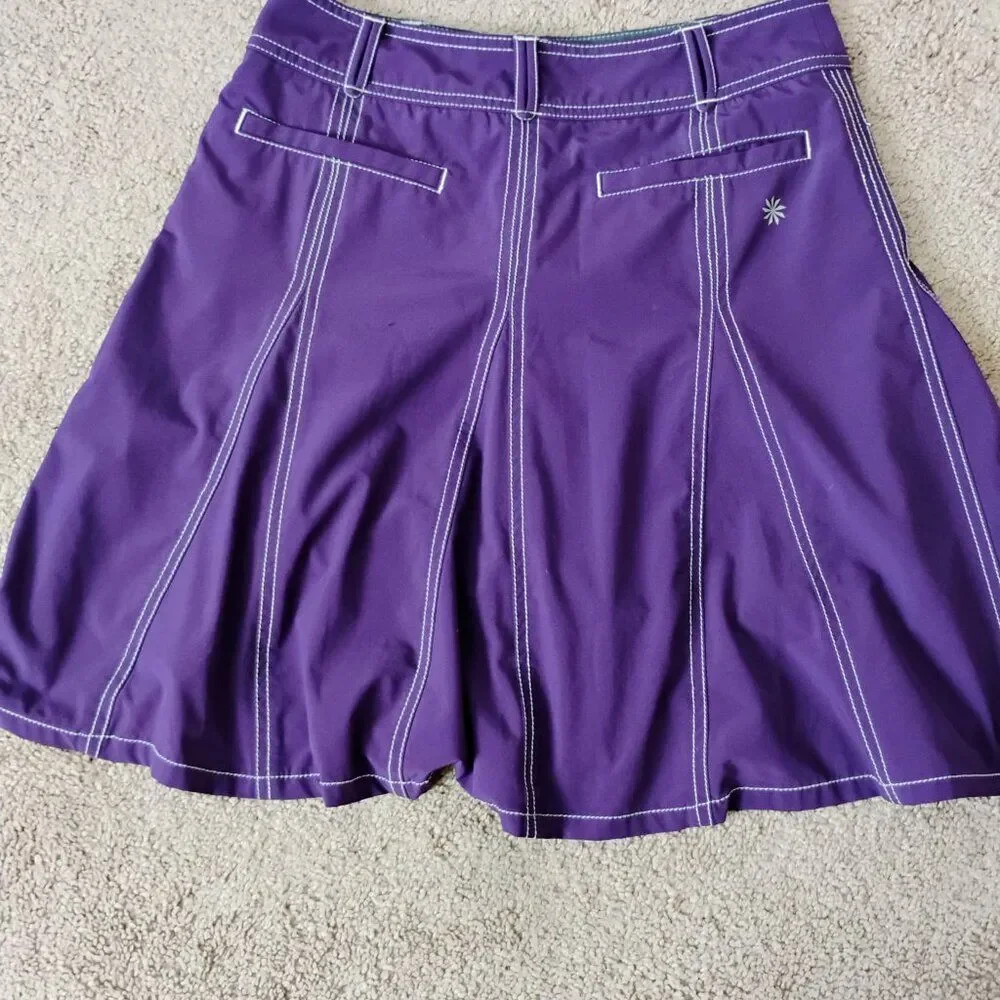 Athleta Purple A-Line Mini Skirt Size 4